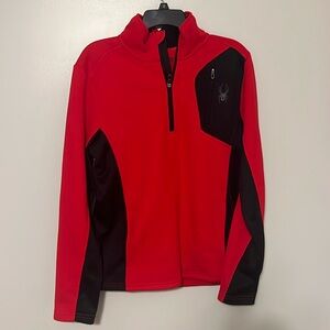 Spyder Men’s small pull over half zip sweater.